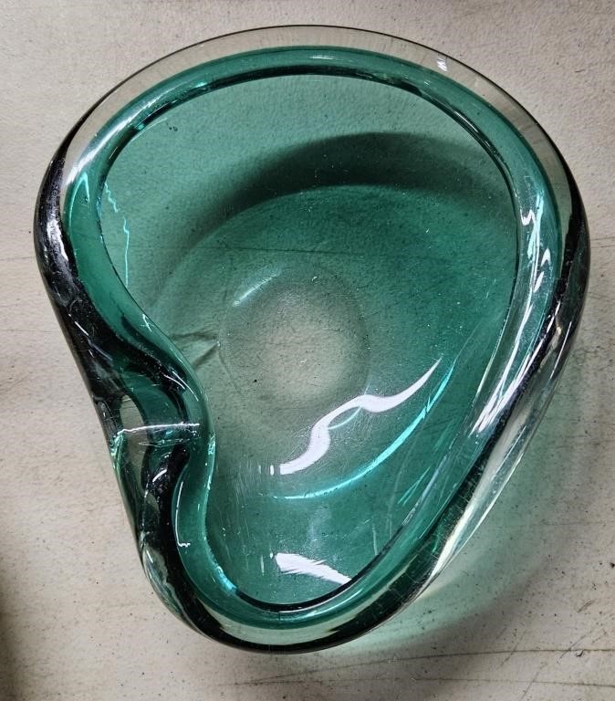 1970S Heavy Modern Art Glass