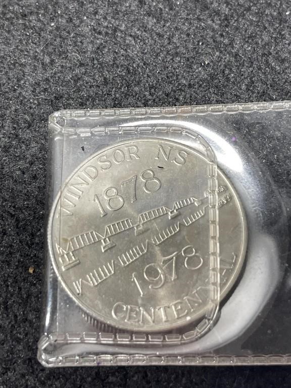 1878-1978 Town Of Windsor N.S Coin