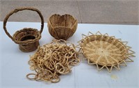 Woven baskets and chain