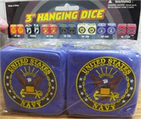 United States Navy 3-inch hanging dice