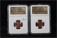 2010 P & 2010 D Lincoln Cent w/ Union Shield Rever