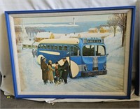 Greyhound Bus Depot painting "Bus Memories" by