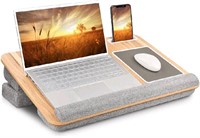 Lap Laptop Desk, Adjustable Angle Lap Desk with Cu