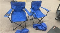 (2) MAC folding lawn chairs, conditions as shown