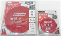 (2) NIB Diablo 12" & 6.5" Aluminum Saw Blades