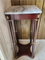 Marble Top Side Table Plant Stand