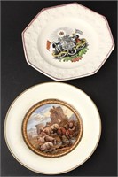 Two 19th Century Porcelain Plates,