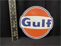 Gulf Metal Advertising Sign