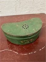 Vintage Metal Fishing Bait Box Container