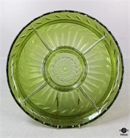 Indiana Glass Green Relish Dish