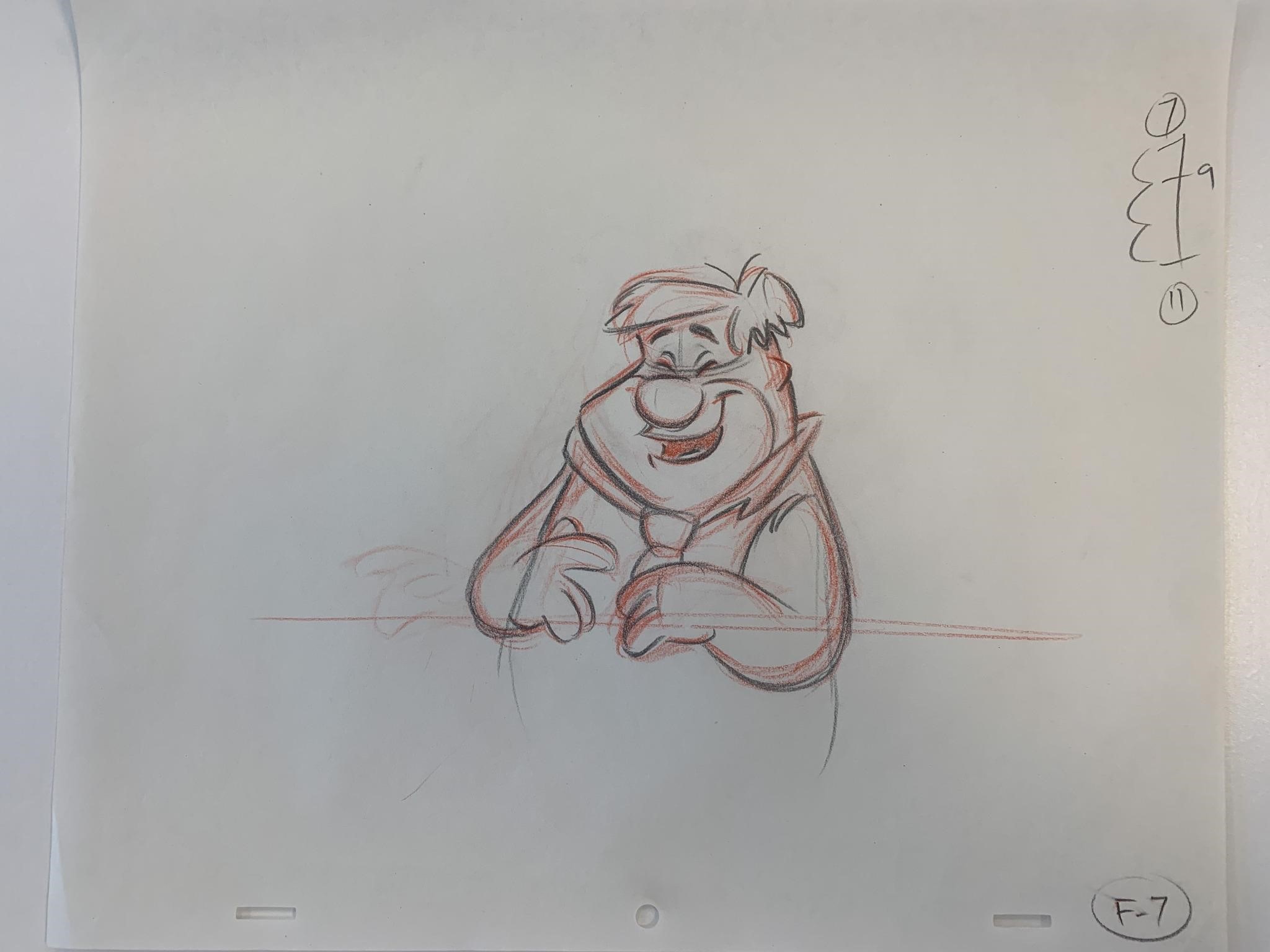 The Flintstones original hand drawn artwork for ca