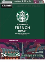 Sealed- Starbucks French Roast Dark K-Cups - 24 Co