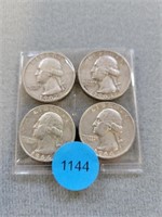 1962d, 1963d, (2) 1964d Washington quarters. Buyer