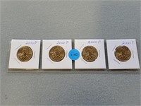 4-2000p Sacagawea dollar coins. Buyer must confirm