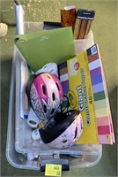 Tote Contents: Children’s Helmets, Wrapping