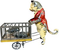ISSMAYER GENTLEMAN CAT PUSHING RAT CAGE