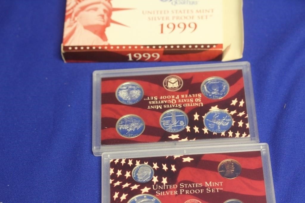 A 1999 US Mint Silver Proof Set