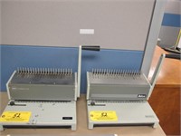 (2) CombBind Plastic Comb Binding Machines