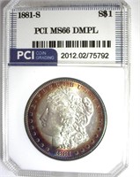 1881-S Morgan MS66 DMPL LISTS $2700