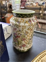 VTG ITALIAN STYLE MAJOLICA POTERY VASE WONG LEE