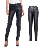 S P Y M Womens Stretchy Jeggings, Faux Leather...