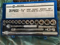 Westward 1/2" Socket Set - LIKE NEW