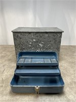 Metal Ice Box and Fishing Tackle Box