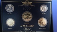 1999 24K Gold Plated Coins