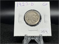 Buffalo Nickels: 1927-D