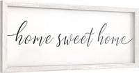 Farmhouse Wall Decor Home Sweet Home Sign 11"x26"