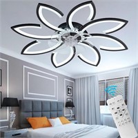 35" Modern Ceiling Fan w/ Lights & Remote Control