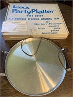 MCM aluminum warming tray in original box