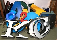 Large Assortment of Metal Letters