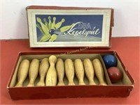 Vtg Rawa wood bowling game in original box German