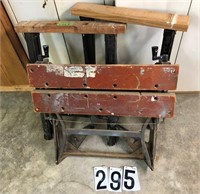 2 Saw horses & Work table