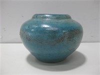 5" x 6.75" Signed Pottery Pot See Info