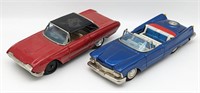 (2) Korea and Japan Tin Chrysler and Firebird Cars
