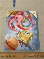 Sponge bob on canvas