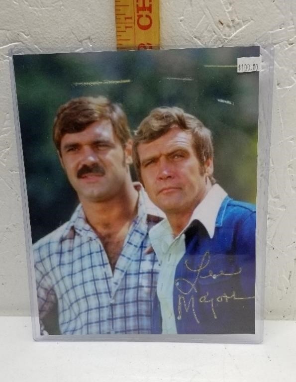 Signed 8x10 Picture of Lee Majors, The Six