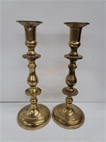 Pair of Brass Candlestick Holders