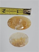 Plume Agate Cabochons