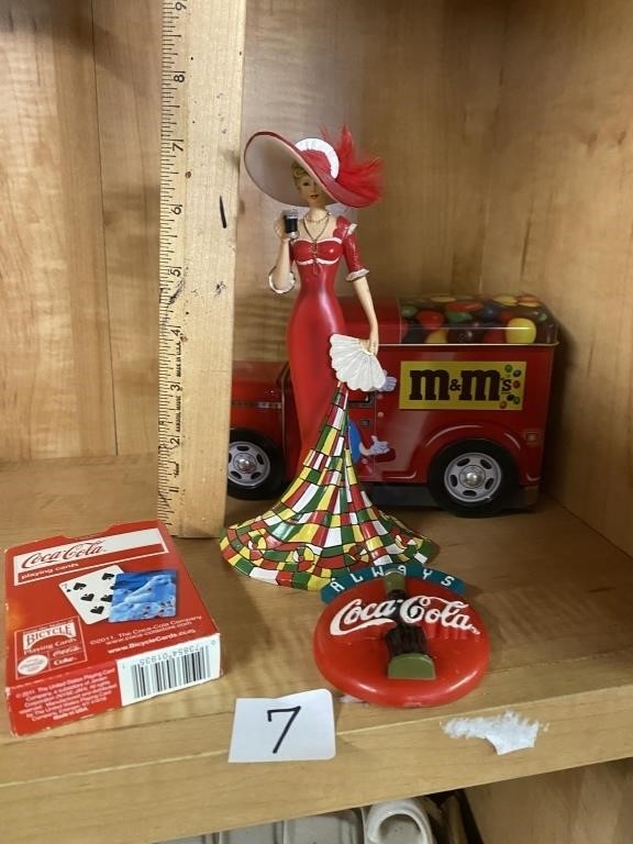 Vintage Coke and M&M items