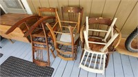 Lot of 6 Antique & Vintage Chairs