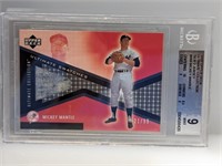 2002 Mickey Mantle UC Swatch Tier2 Relic/99 Bgs 9
