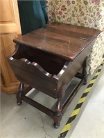Old Wood Sewing Stand