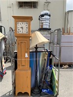Clock, Lamp, Vac, Art, Headboard