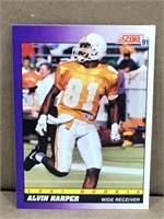 Vintage Score 91 Alvin Harper Football Card