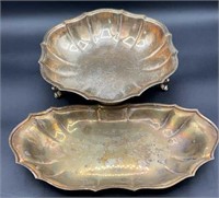 Silver Plated Chippendale Pedestal Bowl & Silver