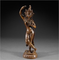 Qing Dynasty aloes Guanyin statue