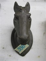 CAST IRON HORSE HEAD WALL HANGING, SMALL